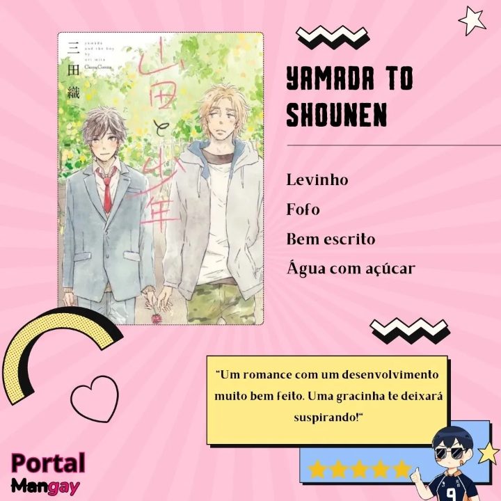 Arte do post sobre Yamada to Shounen