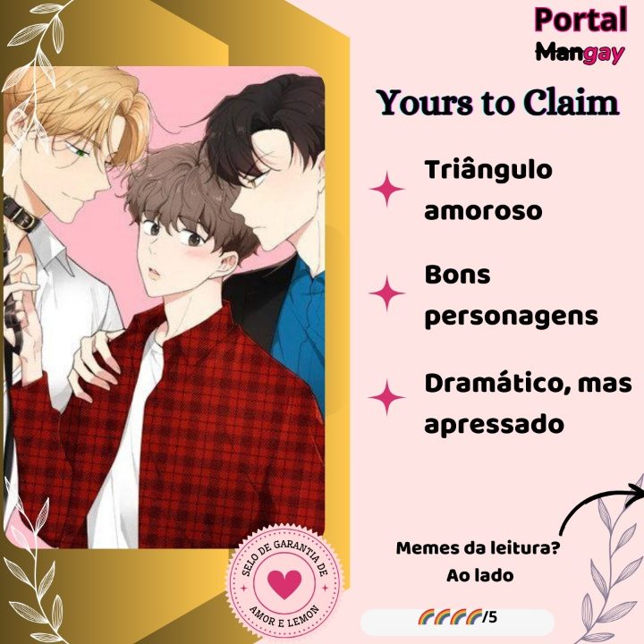Arte do post sobre Yours to Claim (1ª temporada)
